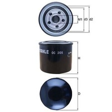 Oil Filter For Honda Legend MK2 3.2 i 24V Genuine Mahle 15400PR3000