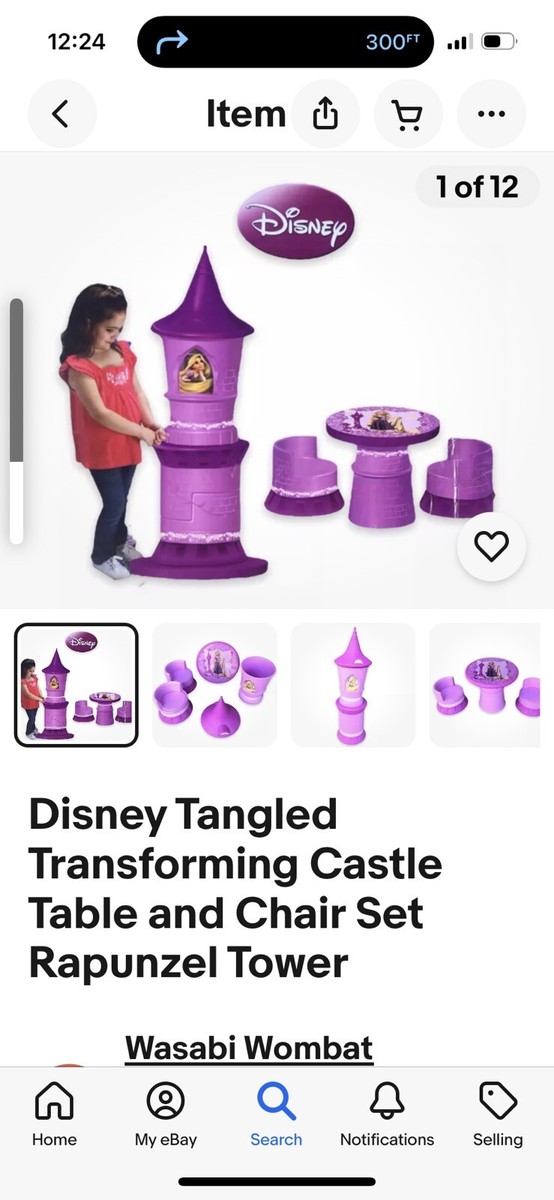 Kids Only Disney Tangled Rapunzel Transforming Tower Table And