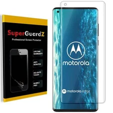 SuperGuardZ Clear FULL COVER Screen Protector Guard Shield For Motorola Edge