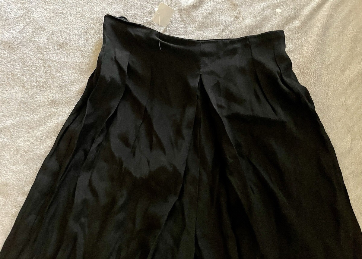 AZIZ 100% Rayon Black Palazzo Wide Leg Woman's Loose & Baggy Pants