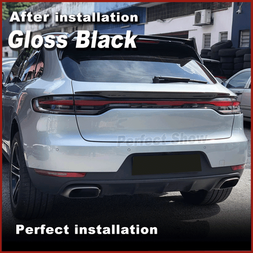 Fit For Porsche Macan 2018-2023 Gloss Black Rear Middle Trunk Spoiler Wing Lip - Picture 4 of 11