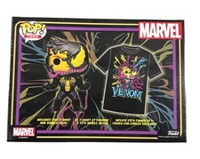 Marvel Funko Pop - Venom (Blacklight) Tee Shirt Bundle - Size L