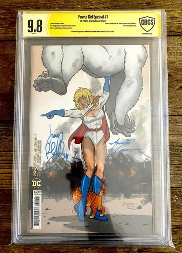 Power Girl Special 1 CBCS 9.8 Double Signed Conner Palmiotti
