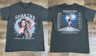 Rare 2025 Latin Pop Shakira Tour Concert Tour 2sides T-shirt All Size 2F2087