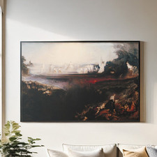 John Martin The Last Judgement Canvas Wall Art Print - Apocalyptic Poster