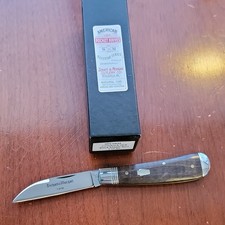 Schatt & Morgan Swayback Jack Keystone Black Maple Burl 1-Blade Plain Edge