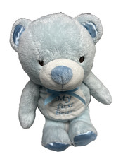 Kelly Baby My First Bear Blue Teddy Plush Rattle Inside Kellytoy