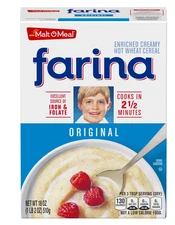 Farina Mills Fortified Farina Creamy Hot Wheat Cereal 18 oz (packaging may vary)