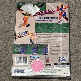 Decathlete (Sega Saturn, 1996) Complete CIB w/ Manual Reg Card