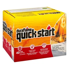 Duraflame Quick Start 1.125 lb Firestarter Break-Apart Indoor Outdoor (40-Pack)