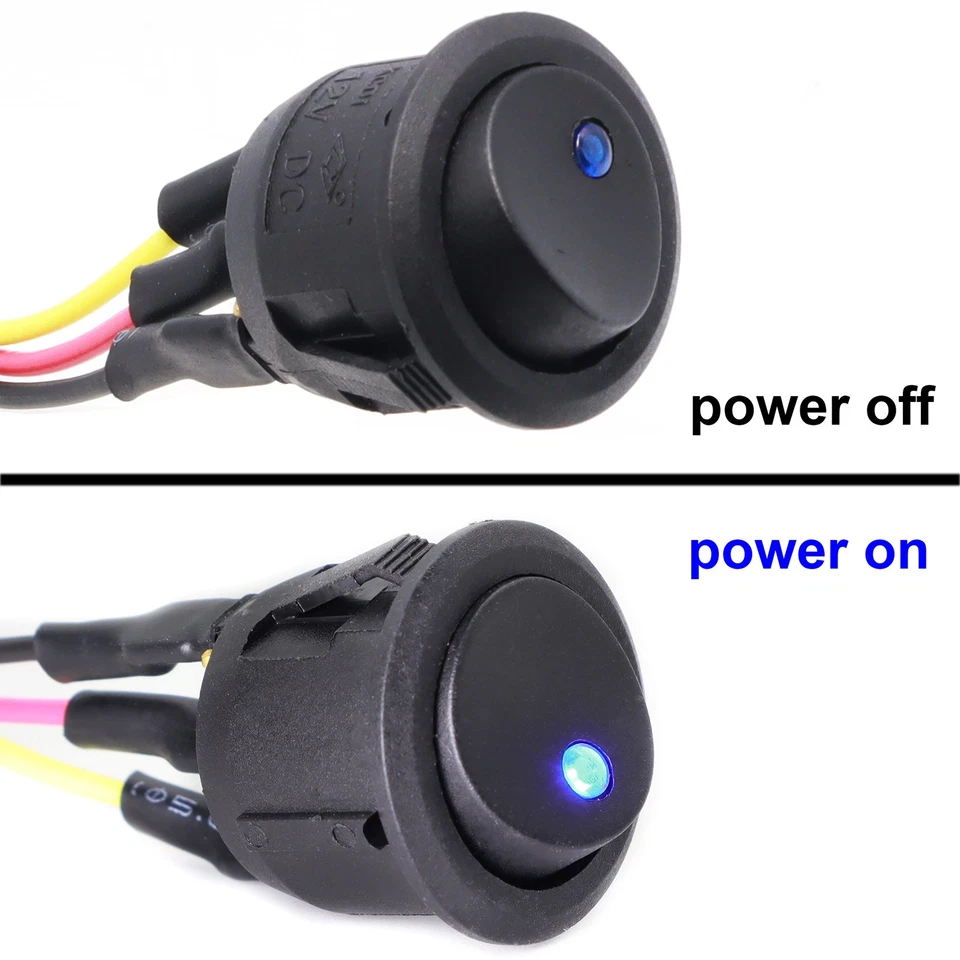 Kit de cubierta de volante térmico para automóvil hágalo usted mismo interruptor de lámpara azul calentador de manos de invierno  Foto 4 de 4