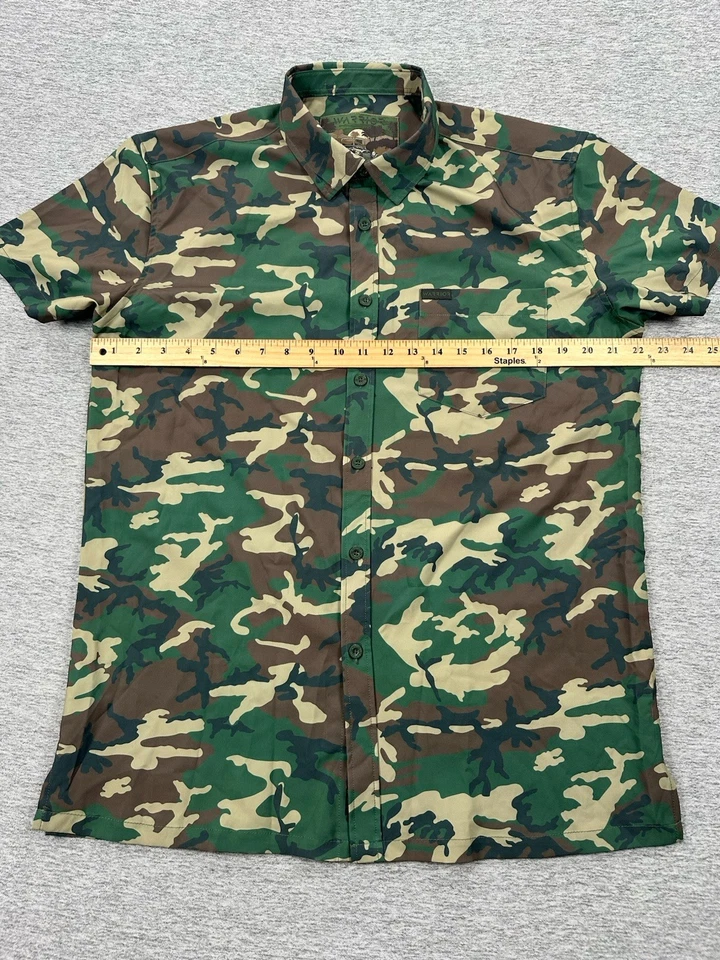 Warrior Camo Shirt Mens Large Camo Super Stretch Performance Short Sleeve - Image 4 of 4