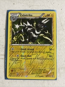 Zebstrika 36/101 Reverse Holo Rare Noble Victories Pokemon Card!