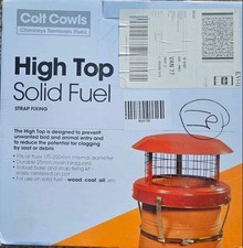 Colt Cowls High Top Solid Fuel Chimney Cowl – Terracotta – Strap Fixing | BNIB