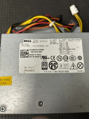 F255E-01 255W Power Supply Fits Dell Optiplex 580 760 780 960 980 L255P-01