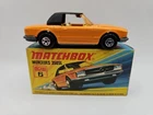 Lesney Matchbox Mercedes 350 SL  No 6 I Superfast Box Orange Black Roof England