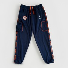 Nike WNBA Connecticut Sun Team-Issued Dri-FIT Tearaway Navy Cargo Travel Pant W2