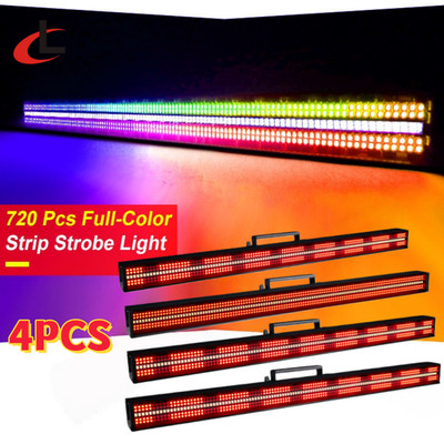 4PC Led 720pcs Pixel Strobe Flash Stage Light Bar Dmx Pixel Led Strobe Light