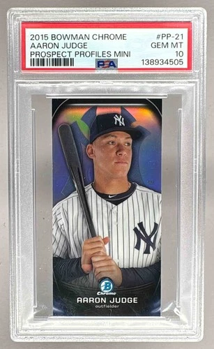 138934505 Aaron Judge 2015 Bowman Chrome #PP-21 Prospect Profiles Minis PSA 10