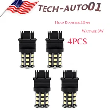 4Pcs 3157 3156 64SMD Reverse LED Tail Brake Turn Signal DRL Light Bulb 6000K