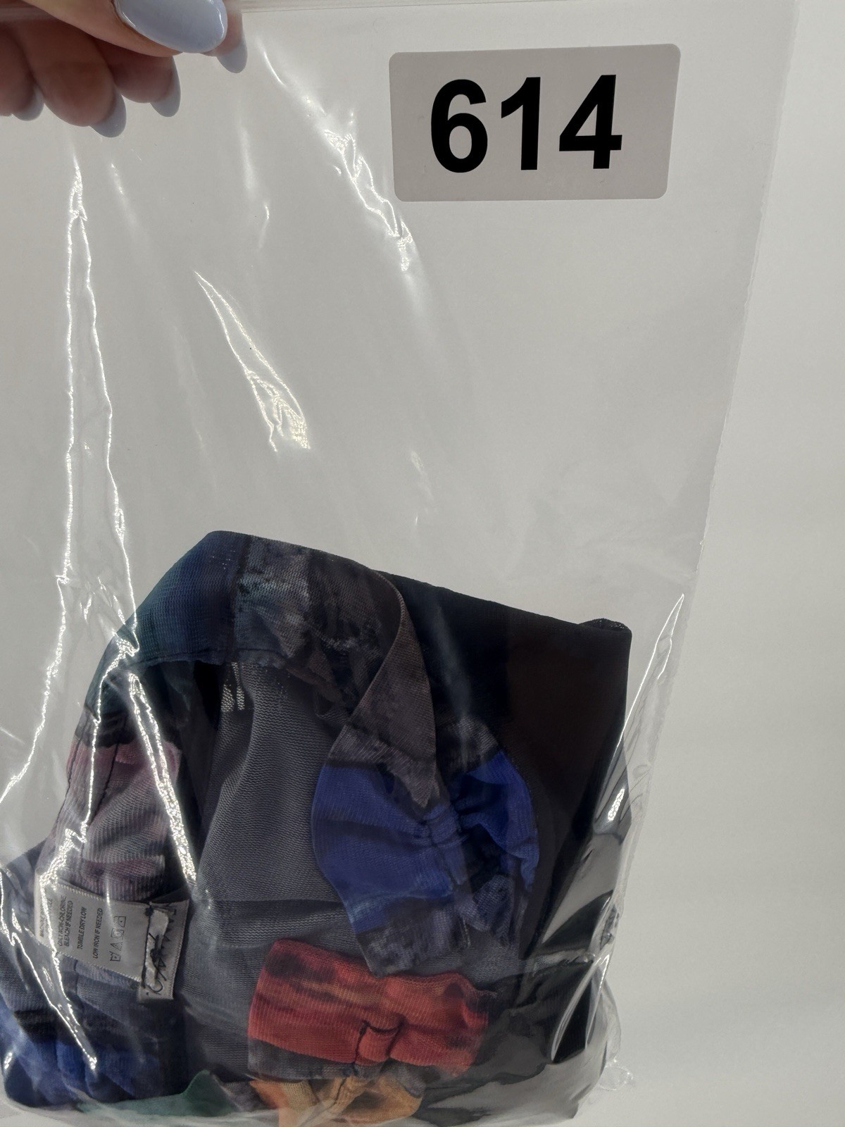 John Mark Jacket Medium Sheer Multicolor Mesh Zip… - image 8