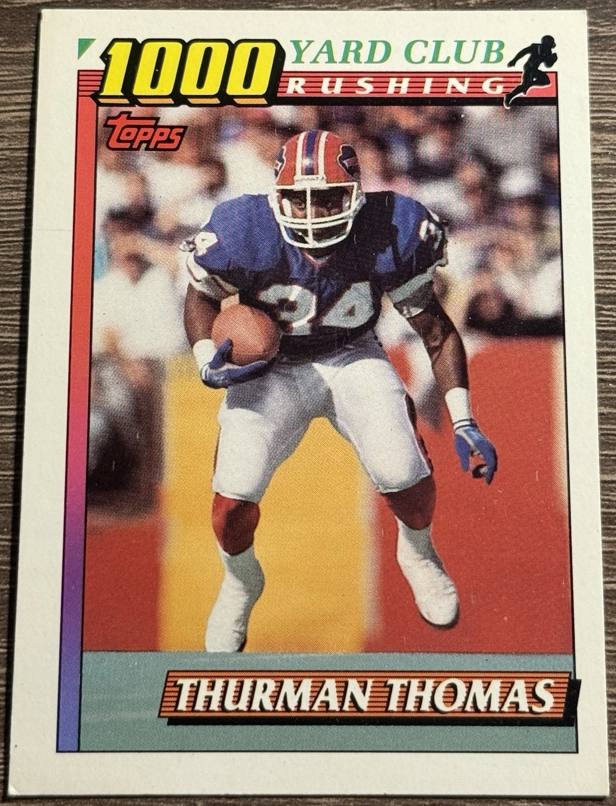 1991 Topps 1000 Yard Club (One Asterisk) 3 Thurman Thomas Buffalo Bills Football