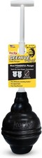 Korky BeehiveMAX Heavy Duty Toilet Plunger - Seals All Bowl Shapes Powerful Clog