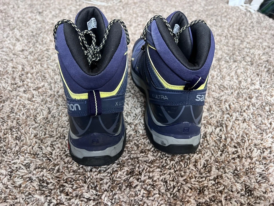 Bota de Senderismo Salomon X Ultra 3 Mid Goretex Azul Impermeable 398691 Mujer Talla 10 Foto 4 de 4