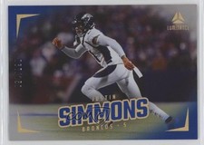2024 Panini Luminance Blue 67/150 Justin Simmons #80 0h3t