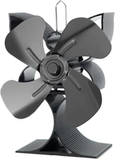 Wood Stove Fan Heat Powered for Propane Heater (Included Bracket) | Non Electric