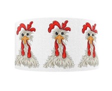 1.5" 1 yard Chicken Hen funny Farm Ranch animal Grosgrain Ribbon 1260320
