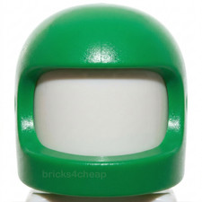 Lego Classic Space Bright Green Minifig Helmet Space Thick Chin Strap Reissue