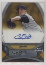 2010 Bowman Sterling Prospects Gold Refractor 4/50 Chad Bettis #BSP-CB Auto 0s3