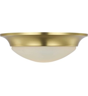 Progress Lighting P350146 12''W Flush Mount Bowl Ceiling Fixture - Brass
