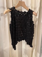 USED YOHJI YAMAMOTO 1997 ALL-OVER BEADED SILK VEST VERYGOOD