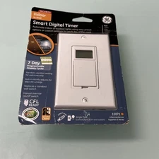 GE Digital Timer Indoor Weekly Smart Programmable Cycle Security 15071 NOB