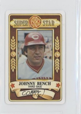 1982 Perma-Graphics/Topps Credit Cards Johnny Bench #150-SS8201 HOF 0w6