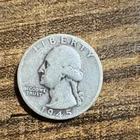 Washington Quarter 1945 Silver 25C Circulated San Francisco Business Strike