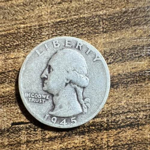 Washington Quarter 1945 Silver 25C Circulated San Francisco Business Strike