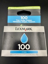 Lexmark 100 Cyan Ink Cartridge New Sealed