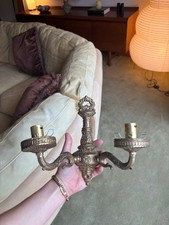 X7 brass wall scones two armed 