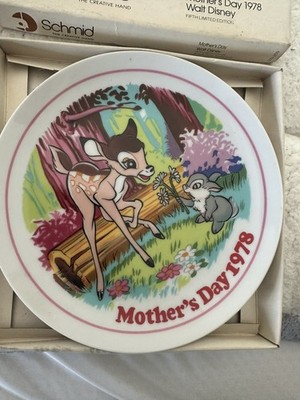 Schmid - Walt Disneys Mother's Day 1978 Fifth Limited Edition 7.5'' Plate