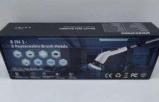 Electric Spin Scrubber, Cordless Cleaning Brush with 8 Replaceable Brush Heads