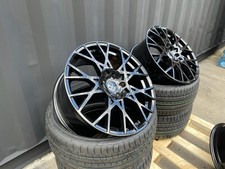 18" VW GOLF MK5,6,7,8 2005-2025, S3 STYLE Genesis2 Gloss Black Alloys x4