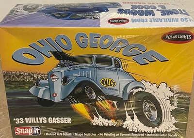 #ad Polar Lights Snap It Ohio George #x27;33 Willys Gasser Model Kit Sealed $40.00