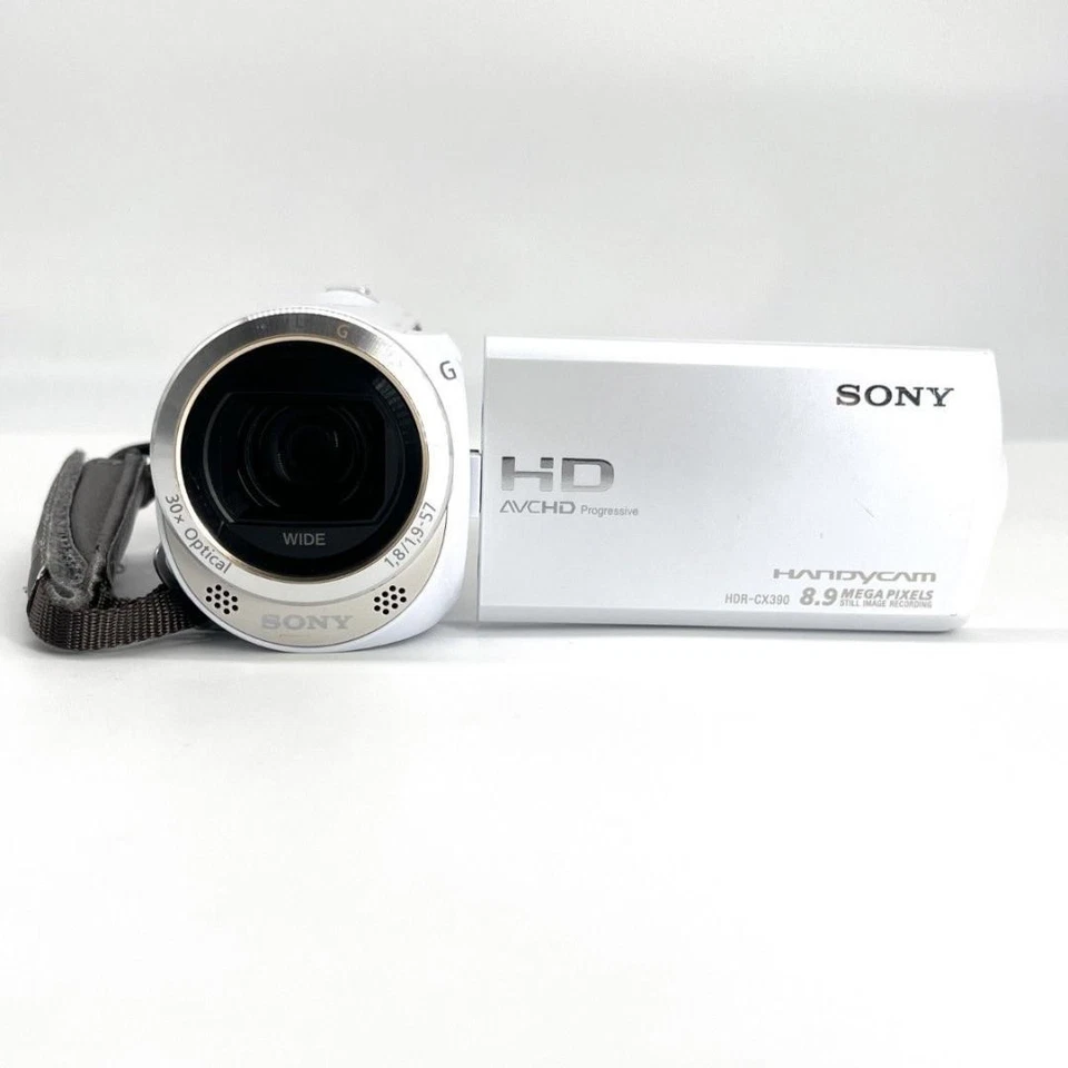 SONY HANDYCAM HDR-CX390 White Camcorder Digital Video Camera Handheld Tested - Image 3 of 4