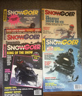 5 VINTAGE SNOWGOER SNOWMOBILING MAGAZINES INCLUDES FIRST EDITION VOL 1 #1 — photo 1