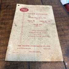Villiars Users Handbook for Mark 31A, 31C, 32A, 34A, 2L, 3L and 9E