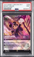 2023 DISNEY LORCANA EN 1-THE FIRST CHAPTER MICKEY MOUSE - WAYWARD SORCERER PSA 9