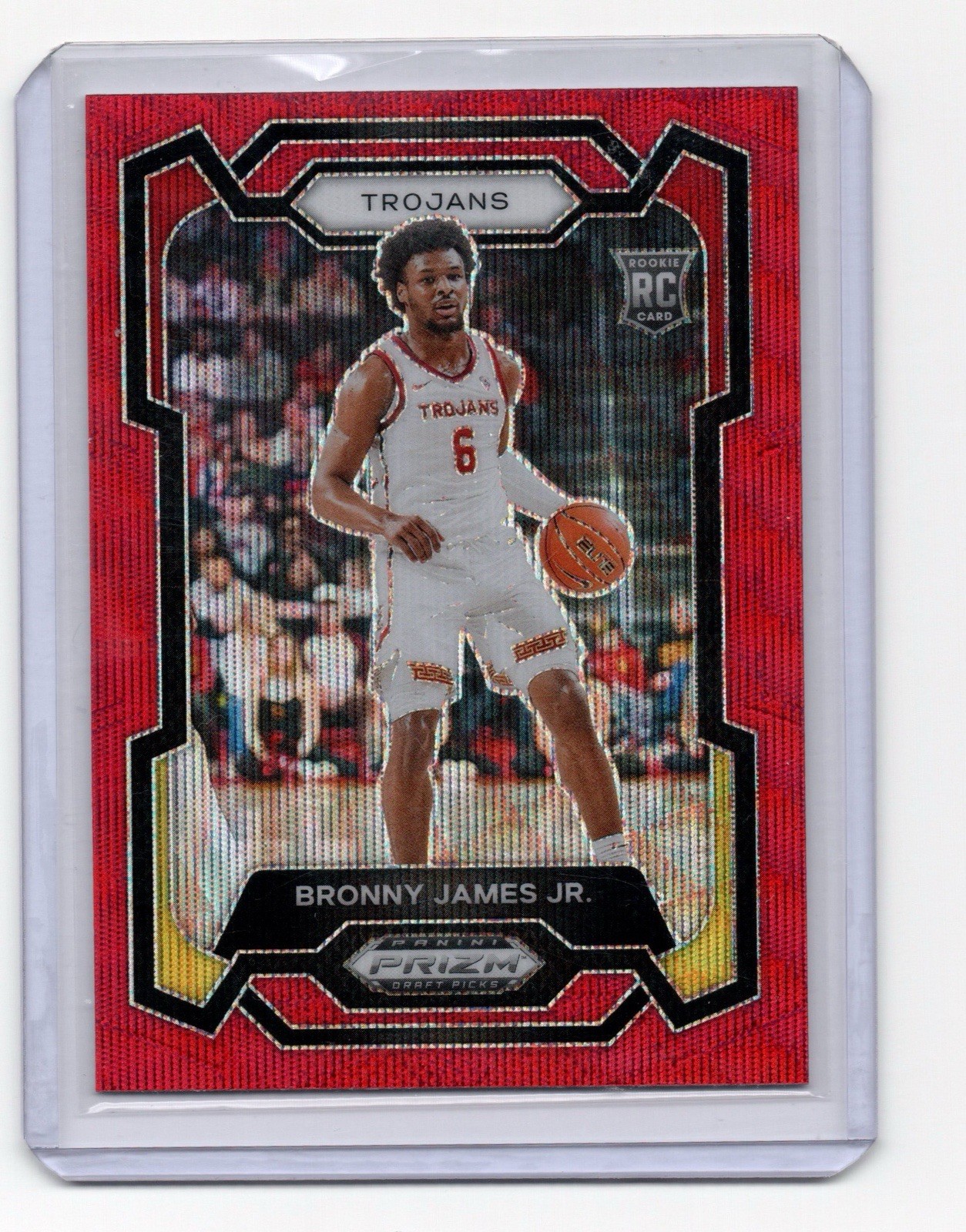 2024 Panini Prizm Draft Picks - Bronny James #86 Red Wave Prizm (RC)